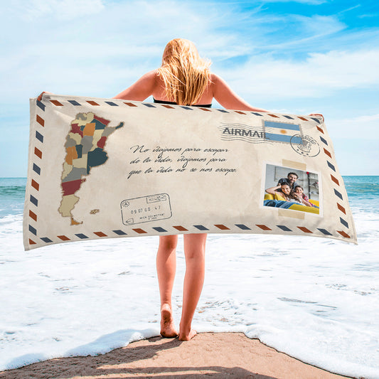 Envelope Argentina Beach Towel (Produced in Australia)