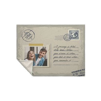 Anniversary Gift Personalized Photo Blanket