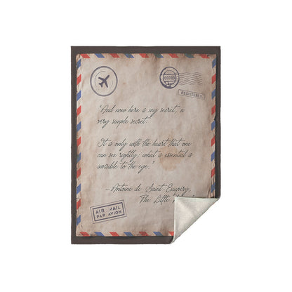 Vintage Letter Blanket