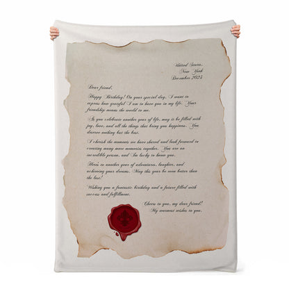 Parchment Paper Custom Blanket