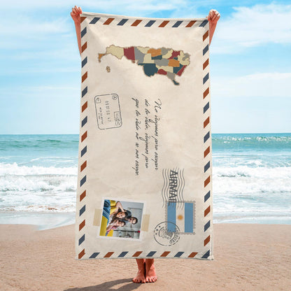 Envelope Argentina Beach Towel