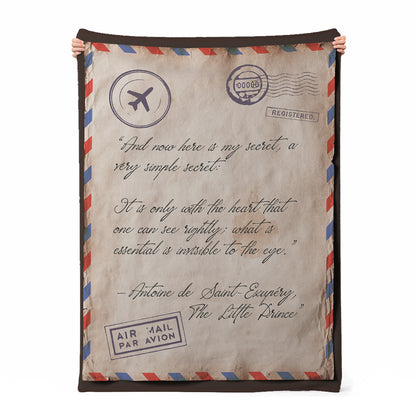 Vintage Letter Blanket